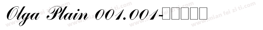 Olga Plain 001.001字体转换